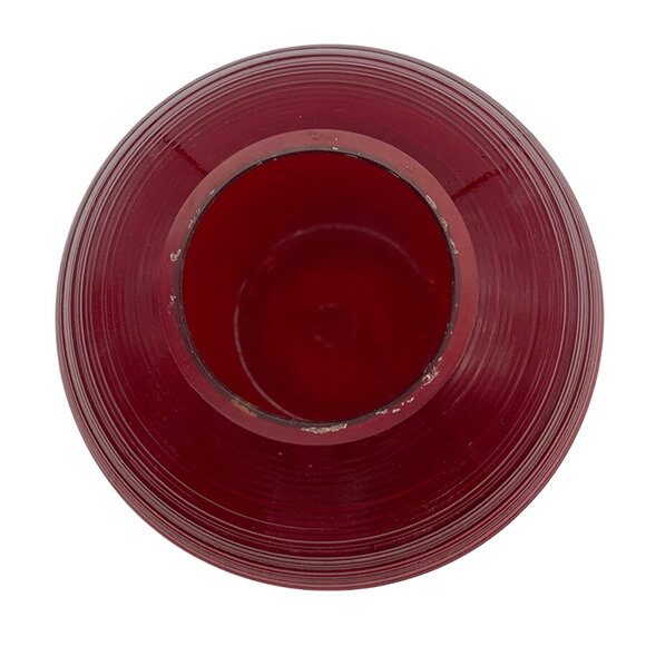 Vintage 1930s Imperial Glass Co. 5.5" Spun/Reeded Rose Bowl (#701) Ruby Red VGC - Picture 3 of 7
